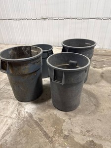 Lot of 4 Plastic Utility Cans