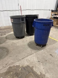 Commercial Refuse Containers with Dollies