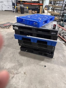 Mixed Plastic Pallet Stack