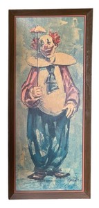 LLR - Vintage Clown Lithograph Print by Burdot