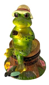 LLR - Fly Fishing Frog Trinket Box