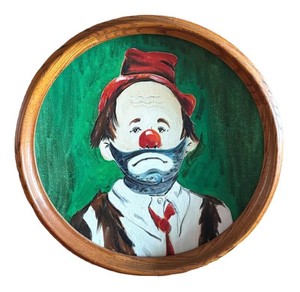 LLR - Original Weary Willie Clown Portrait Painting