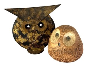 LLR - Two Vintage Owl Figurines including a Vintage Norma Originals Owl Figurine