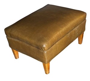 LLR - Vintage Tapered-Leg Footstool  Ottoman