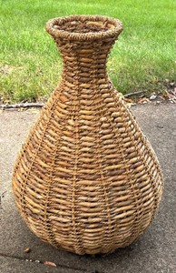 LLR - Woven Basket Floor Vase
