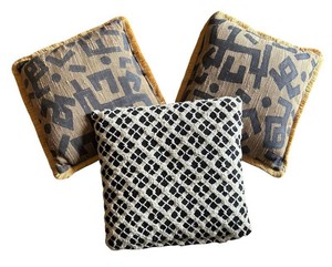 LLR - Trio of Geometric Woven Accent Pillows