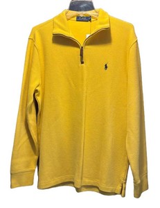 LLM - Polo Ralph Lauren Yellow Quarter-Zip Shirt Mens Size M