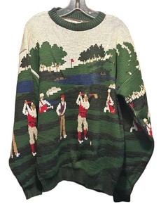 LLM - Vintage Crossings Golf Sweater Size L