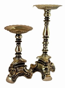 LLR - Two Vintage Rubel Candle Holders