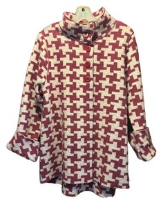 LLM - Geometric Button-Front Womens Jacket by Bryn Walker Size S