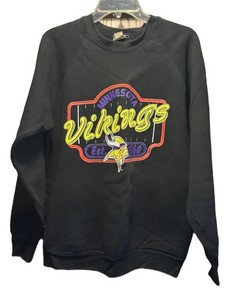 LLM - Vintage Minnesota Vikings Football Sweatshirt Size L