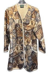 LLM - Vintage Geiger Collection Animal Motif Cardigan Jacket Size 38