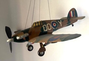 LLR - Vintage Hawker Hurricane Model Airplane