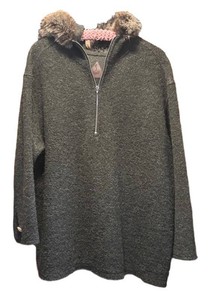 LLSC - Fjall Fur-Trimmed Hood Dark Heather Pullover Jacket