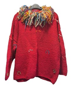 LLSC - Vintage Amano Red Chunky Sweater Size ML