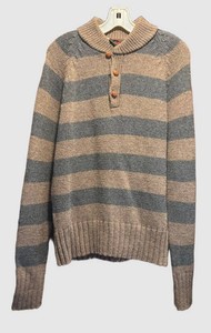 LLSC - Vintage Boston Traders Striped Wool Sweater Size M
