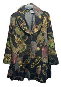 LLSC - Vintage Womens Paisley Pattern Jacket by Damee Inc. Size XL