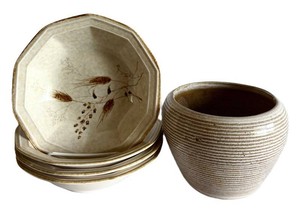 DR - Vintge Ceramic Serving Bowls & Planter - Mikasa Avante Mixed Lot of 5