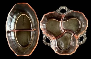 DR - Vintage Pink Elegant Glassware - Cambridge 3400 Style 2-Piece Set