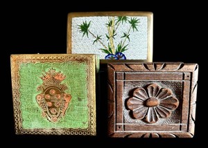 DR - Trinket Boxes - Vintage Decorative Group (Lot of 3)