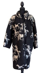 MB - Womens Jacket - Joyce Onarheim Boe Horse Print Size Small