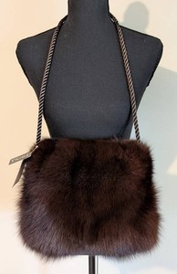 MB - Fur Muff - Dena New Hand Muff With Shoulder Cord