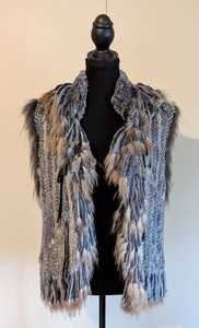 MB - Fur Vest - Womens Rabbit & Raccoon Fur