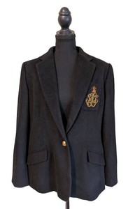 MB - Lauren Ralph Womens Bullion-Patch Blazer