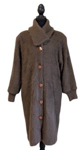 MB - Womens Angora Sweater - Venesha Brown Size Medium