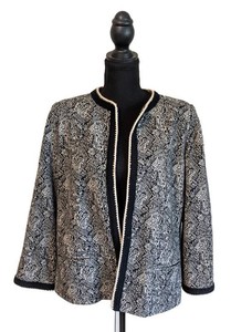 MB - Vintage Jacket - Bleyle Navy Geometric Pattern Size 12