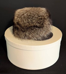 MB - Fur & Leather Brimmed Womens Hat