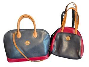 MB - Vintage Leather Purses - La Tour Eiffel Pair