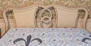 B2 - Full-Size Bed Frame - Vintage Dixie Painted Headboard