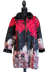 MB - Womens Jacket - New Chicos Reversible Velvet Paisley Boho Size 2