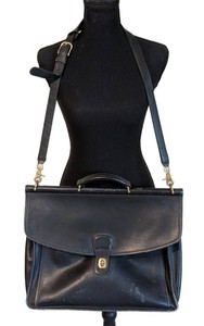 MB - Vintage Coach Beekman Black Leather Briefcase