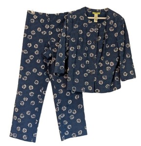 MB - Womens Two-Piece Outfit - Sigrid Olsen Floral Top & Pants