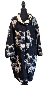 MB - Vintage Womens Jacket - Joyce Onarheim Boe Horse Pattern Size Large