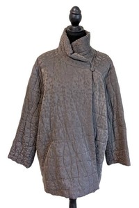 MB - Jacket - New Eileen Fisher Quilted Floral Jacquard XL