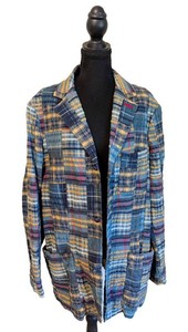 MB - Vintage Mens Patchwork Jacket - Robert Graham Size Medium