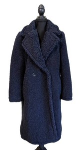 MB - Fuzzy Coat - Talbots Navy XL Petite