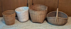 B2 - Woven Baskets - Assorted Styles (Lot of 4)