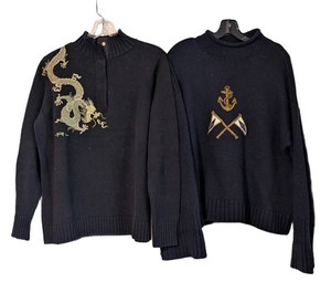 MB - Womens Ralph Lauren Sweater Set - Dragon & Nautical (Lot of 2)