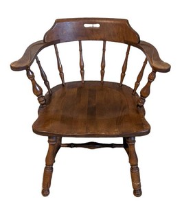 K - Vintage Armchair - Ethan Allen American Traditional Maple & Birch