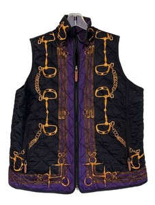 MB - Womens Vest - Ralph Lauren Equestrian Chain Quilted Size 1X