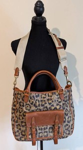 MB - Tote Bag - Ralph Lauren Leopard Print Leather-Trim Purse