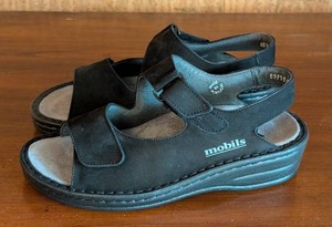MB - Womens Sandals - New Mephisto Mobils Black Size 38