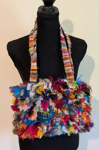MB - Textile Purse - Colorful Rayon Handloom Fabric