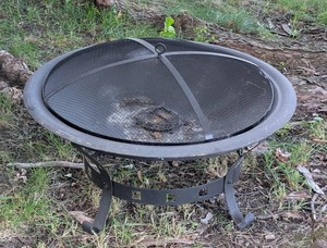 BY - Fire Pit - Metal Wood-Burning Outdoor Fire Pit 30in
