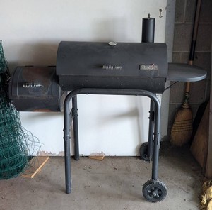 LG - Smoker - Char-Broil Offset Metal Barbecue Smoker