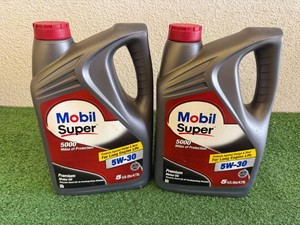 10 Quarts Mobil Super 5000 5W-30 Motor Oil